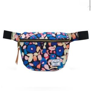 Herschel Fifteen Hip Pack Painted Floral Adjustable Belt Bag Fanny Pack Purse